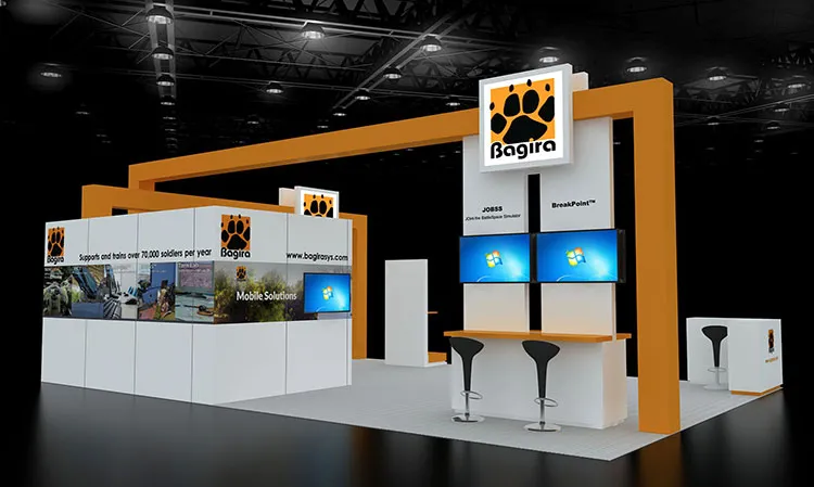 Trade show booth display by Kingsway Expo