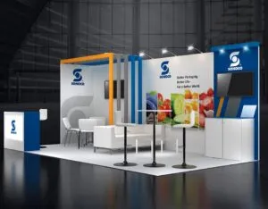 Trade show booth display by Kingsway Expo